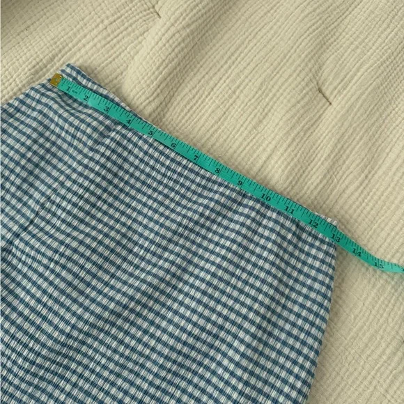 Lisa Says Gah Sisi Blue Gingham Mini Skirt - Picture 7 of 8